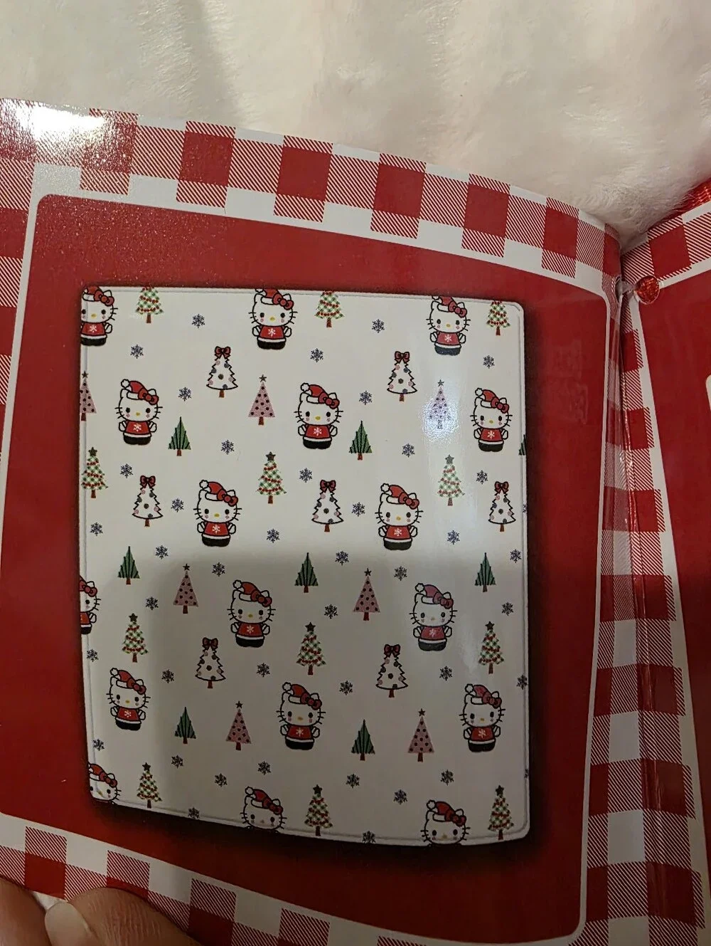 Hello Kitty Holiday Plush Throw Blanket - White, Red, Pink, Black, Yellow, Green